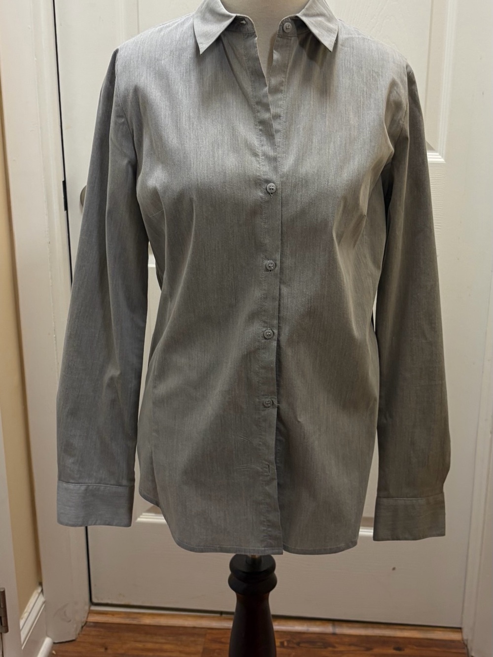 Worthington Light Grey women’s Button-Down Shirt